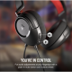 CORSAIR Vezetékes Headset, HS35 v2 Gaming, Multiplatform, carbon