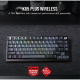 CORSAIR Vezeték Nélküli Billentyűzet Gaming, K65 PLUS 75%, Mechanikus, MLX Red switch, US, fekete