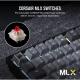 CORSAIR Vezeték Nélküli Billentyűzet Gaming, K65 PLUS 75%, Mechanikus, MLX Red switch, US, fekete