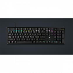 CORSAIR Vezetékes Billentyűzet Gaming, K70 CORE RGB, Mechanikus, MLX Red switch, 104 gombos, US, fekete