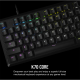 CORSAIR Vezetékes Billentyűzet Gaming, K70 CORE RGB, Mechanikus, MLX Red switch, 104 gombos, US, fekete