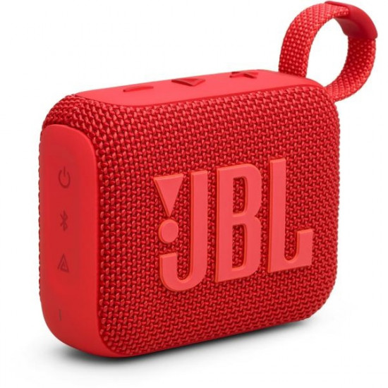 JBL Go 4 (hordozható, vízálló, bluetooth hangszóró), piros