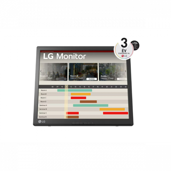 LG Touch monitor 17" 17BR30T-B, 1280x1024, 5:4, 200 cd/m2, VGA/USB