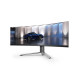 AOC Ívelt Gaming OLED 240Hz monitor 49" PD49, 5120x1440, 32:9, 1000cd/m2, 0,03ms, 2xHDMI/4xUSB/USB-C/LAN, hangszóró