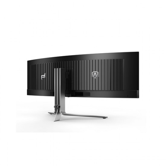 AOC Ívelt Gaming OLED 240Hz monitor 49" PD49, 5120x1440, 32:9, 1000cd/m2, 0,03ms, 2xHDMI/4xUSB/USB-C/LAN, hangszóró