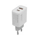 COLORWAY USB töltő adapter, Power Delivery Port PPS USB (Type-C PD + USB QC3.0) (30W) white (CW-CHS037PD-WT)