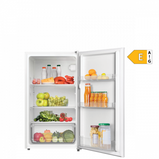 VIVAX TTL-93E hűtőszekrény, hűtő nettó 93L,  megfordítható ajtónyitás, 3 polc, 1 fiók, 40dB, cserélhető ajtónyitás