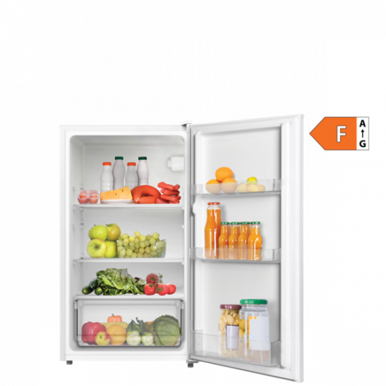 VIVAX TTL-93E hűtőszekrény, hűtő nettó 93L,  megfordítható ajtónyitás, 3 polc, 1 fiók, 40dB, cserélhető ajtónyitás