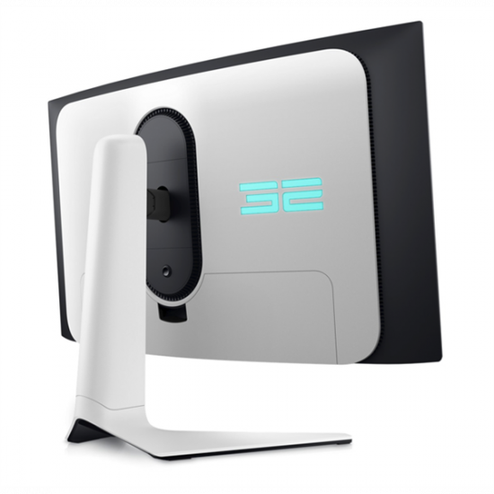 DELL Alienware Ívelt Monitor 31,6"  AW3225QF, QD OLED 3840x2160, 16:9, 1m:1, 1000cd, 0,03ms, DP, HDMI, szürke