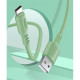 COLORWAY Kábel, USB to Type-C cable (soft silicone) 2.4A 1m green (CW-CBUC042-GR)