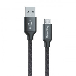 COLORWAY Kábel, USB MicroUSB 1m 2.1A black (CW-CBUM002-BK)