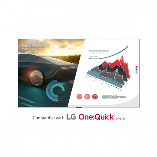 LG AIO LED kijelző 136" LAEC015-GN2 1920x1080, 500 nit, hangszóró, webOS