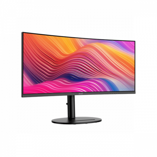 MSI Monitor Business Modern MD342CQP Ívelt 34" QHD, 3440x1440, 100Hz VA 21:9, 3000:1 CR, 300cd/m2, 4 ms, HDMI, DP, Black