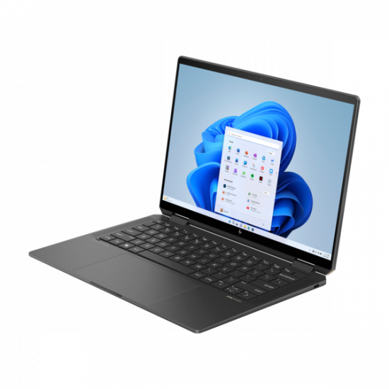 HP Spectre x360 14-eu0003nh 14" 3K 2880x1800 OLED 120Hz 400cd Touch, Ultra7-155H 1.4GHz, 32GB, 1TB SSD, Win 11, fekete