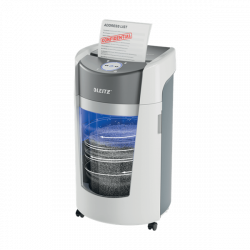 LEITZ IQ OptiMax Office P5 iratmegsemmisítő, 35L, fehér