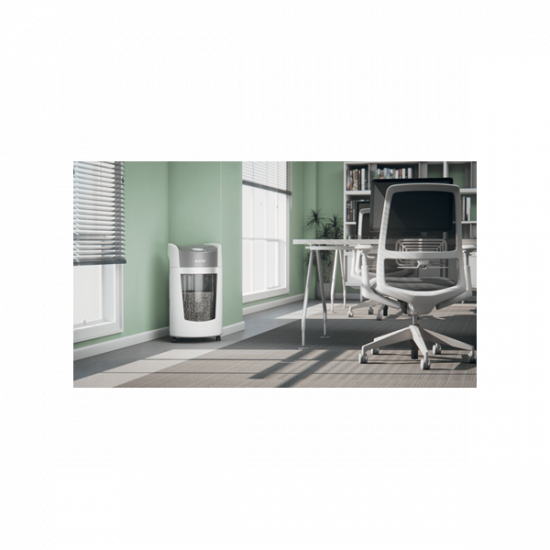 LEITZ IQ OptiMax Office P5 iratmegsemmisítő, 35L, fehér