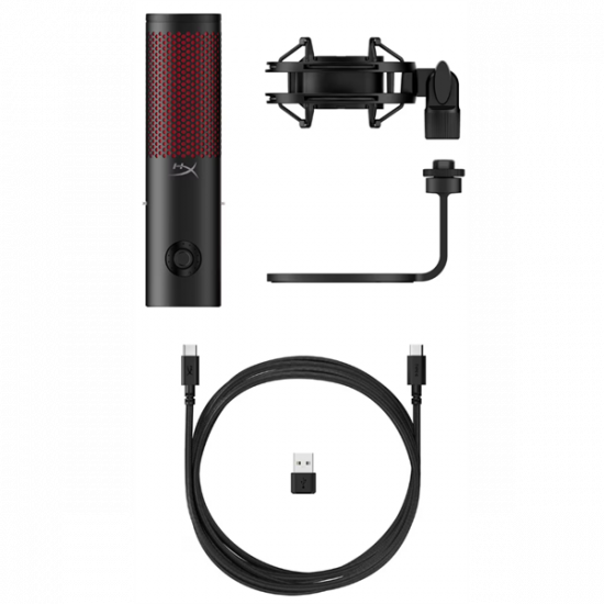 HP HYPERX vezetékes mikrofon QuadCast 2 - fekete