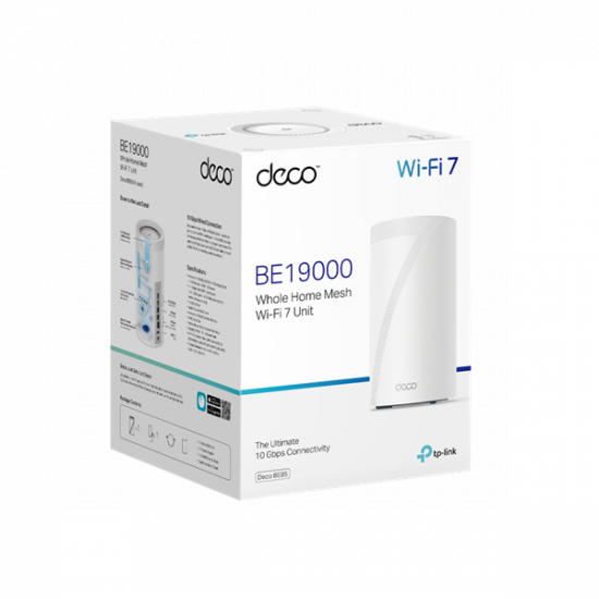 TP-LINK Wireless Mesh Networking system BE19000 Wi-Fi 7 DECO BE85(2-PACK)
