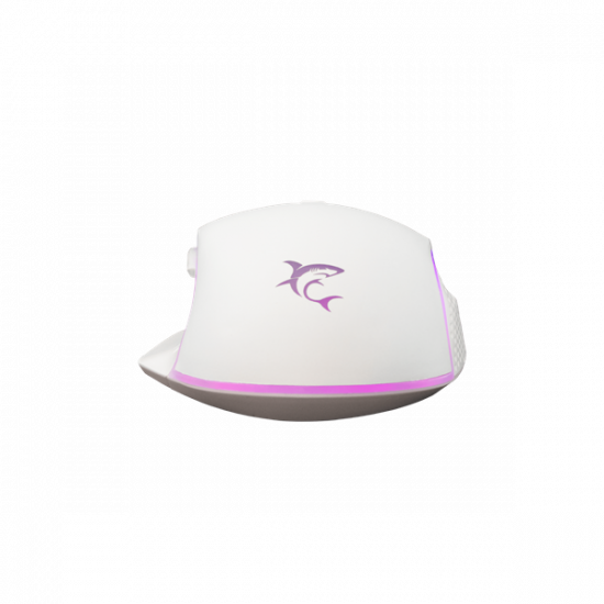 WHITE SHARK WS GM-5009W GARETH-W gamer egér, vezetékes, fehér, 6400 Dpi, 7D, RG