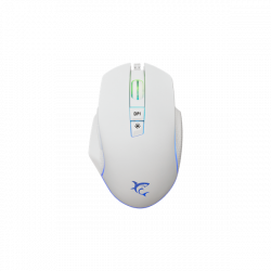 WHITE SHARK WS GM-5009W GARETH-W gamer egér, vezetékes, fehér, 6400 Dpi, 7D, RG