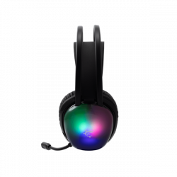 WHITE SHARK PEACOCK-B, GH-2444B, gamer fejhallgató, RGB, fekete, (3.5 Jack+USB)