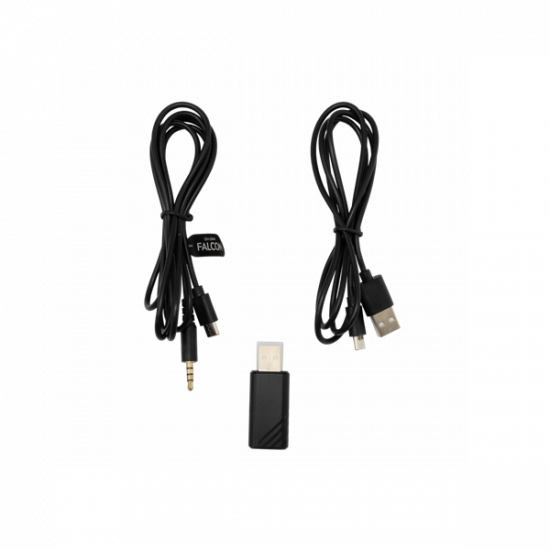 WHITE SHARK FALCON-B, GH-2441B, vezeték nélküli gamer fejhallgató, fekete