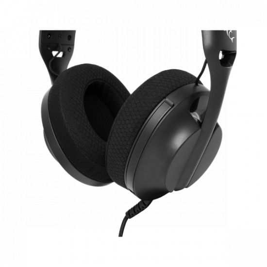 WHITE SHARK PARROT-B, GH-2440B, gamer fejhallgató, fekete