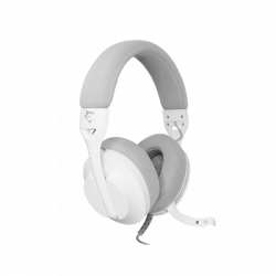 WHITE SHARK PARROT-W/G, GH-2440W/G, gamer fejhallgató, fehér/szürke