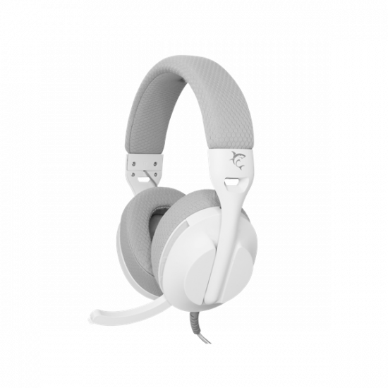 WHITE SHARK PARROT-W/G, GH-2440W/G, gamer fejhallgató, fehér/szürke