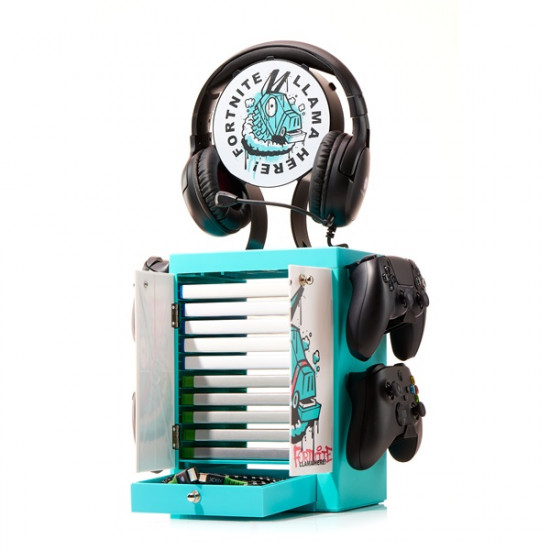 NUMSKULL PS5/XBOX Series Fortnite játéktartó szekrényes állvány