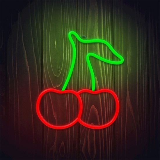 NEOLIA LED dekorációs lámpa, CHERRY, ki/be kapcsoló, USB vagy 3xAA 1,5V, 2m kábel,