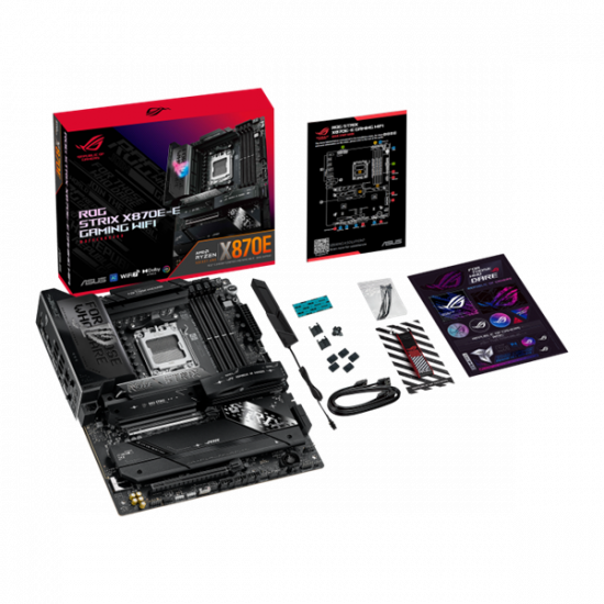 ASUS Alaplap AM5 ROG STRIX X870E-E GAMING WIFI AMD X870, ATX