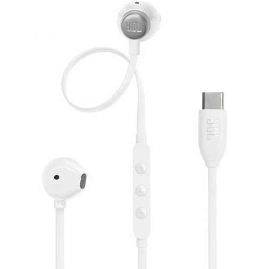 JBL Tune 305 (USB-C Vezetékes fülhallgató), Fehér