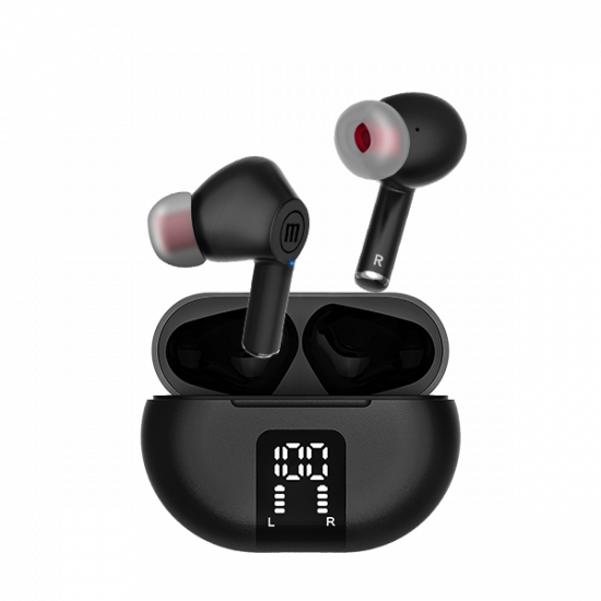 MAXELL Fülhallgató MAXPODS, tws, ANC (aktív zajszűrés), ENC, fekete