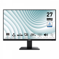 MSI Monitor Business PRO MP273A 27" FHD 1920x1080, IPS 16:9 100Hz, 1ms, 1000:1, HDMI, DP, VGA, Black