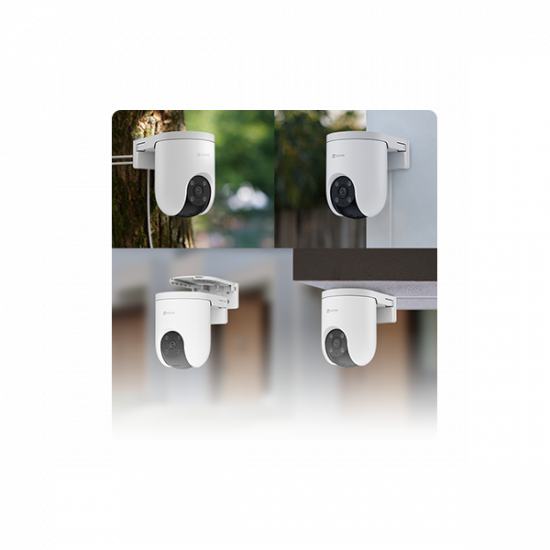 EZVIZ H8c 4K 8MP, kültéri kamera, 360° panorám és színes éjszakai látás, alakérzékelés, zoom követés, kétirányú beszéd