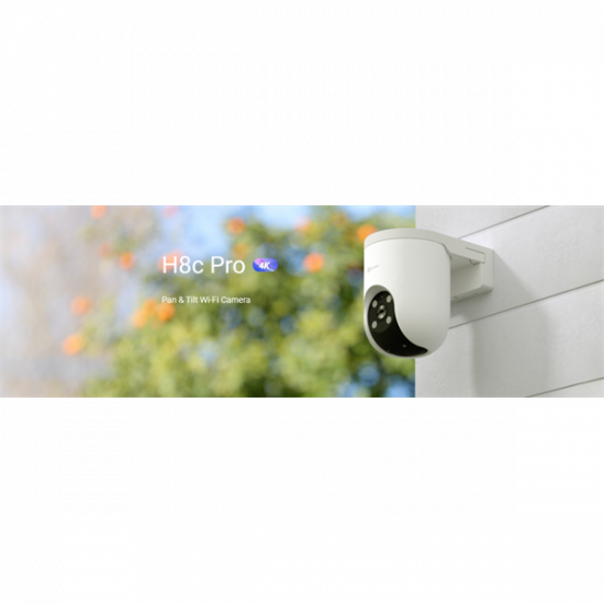 EZVIZ H8c 4K 8MP, kültéri kamera, 360° panorám és színes éjszakai látás, alakérzékelés, zoom követés, kétirányú beszéd