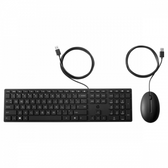 HP vezetékes billentyűzet és egér 320MK - fekete