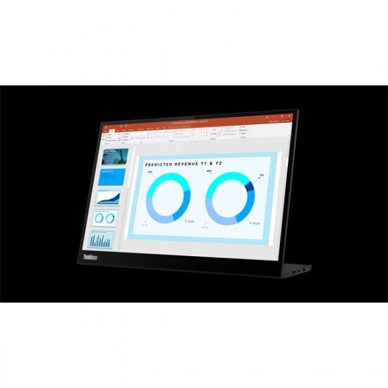 LENOVO Monitor - ThinkVision M14d, 14" 2.2K 2240x1400 IPS 16:10, 1500:1, 300 nits, 6ms, 2x USB Type-C