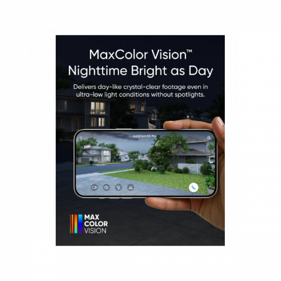 ANKER EUFYCAM S3 Pro Biztonsági Kamera Rendszer (3+1) 4K UHD, Beépített Napelem, BionicMind, kültéri - T88933W1