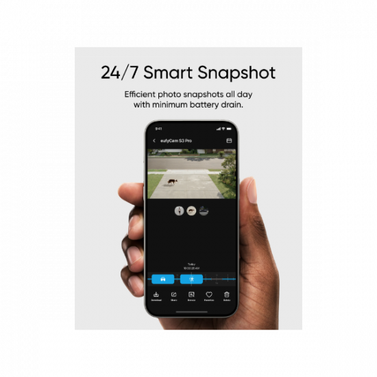 ANKER EUFYCAM S3 Pro Biztonsági Kamera Rendszer (3+1) 4K UHD, Beépített Napelem, BionicMind, kültéri - T88933W1