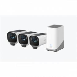 ANKER EUFYCAM S3 Pro Biztonsági Kamera Rendszer (3+1) 4K UHD, Beépített Napelem, BionicMind, kültéri - T88933W1