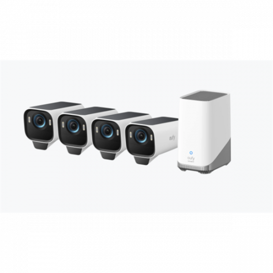 ANKER EUFYCAM S3 Pro Biztonsági Kamera Rendszer (4+1) 4K UHD, Beépített Napelem, BionicMind, kültéri - T88943W1