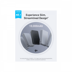 ANKER Vezeték Nélküli Powerbank, MagGo Powerbank, 10000mAh, EU, fekete -  A1664H11