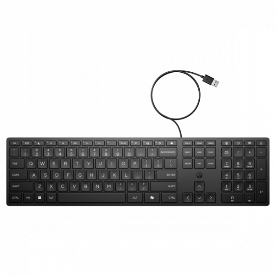 HP vezetékes billentyűzet 320K - fekete