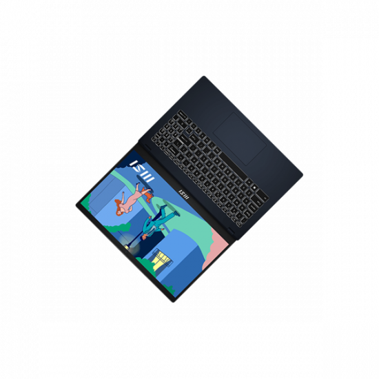 MSI Business NB Modern 15 B7M-455, 15.6" FHD, Ryzen 5 7430U, 16GB, 512GB M.2, INT, NOOS, Fekete