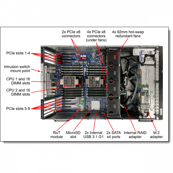 LENOVO torony szerver - ST650 V3 (2.5"), 1x 12C 4510 2.4GHz, 1x32GB, NoHDD, 9350-8i, XCC P, 1x1100W.