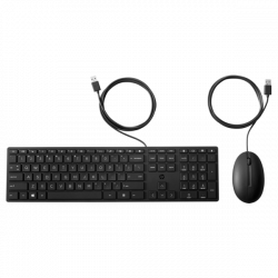 HP vezetékes billentyűzet és egér 320MK - angol lokalizáció - fekete