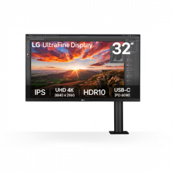 LG IPS monitor 31.5" 32UN880K, 3840x2160, 16:9, 350cd/m2, 5ms, HDMIx2/DisplayPort/USB-C/USBx2, Pivot, hangszóró