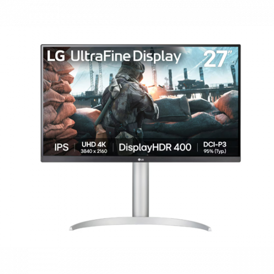 LG IPS monitor 27" 27UP650K, 3840x2160, 16:9, 400cd/m2, 5ms, HDMIx2/DisplayPort, Pivot